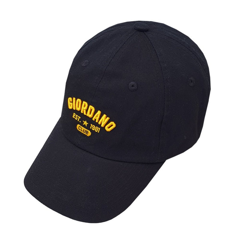 Unisex Cotton Cap With 3D Embroidered Logo Free Size - Shop Giordano