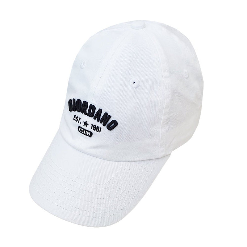 Unisex Cotton Cap With 3D Embroidered Logo Free Size - Shop Giordano