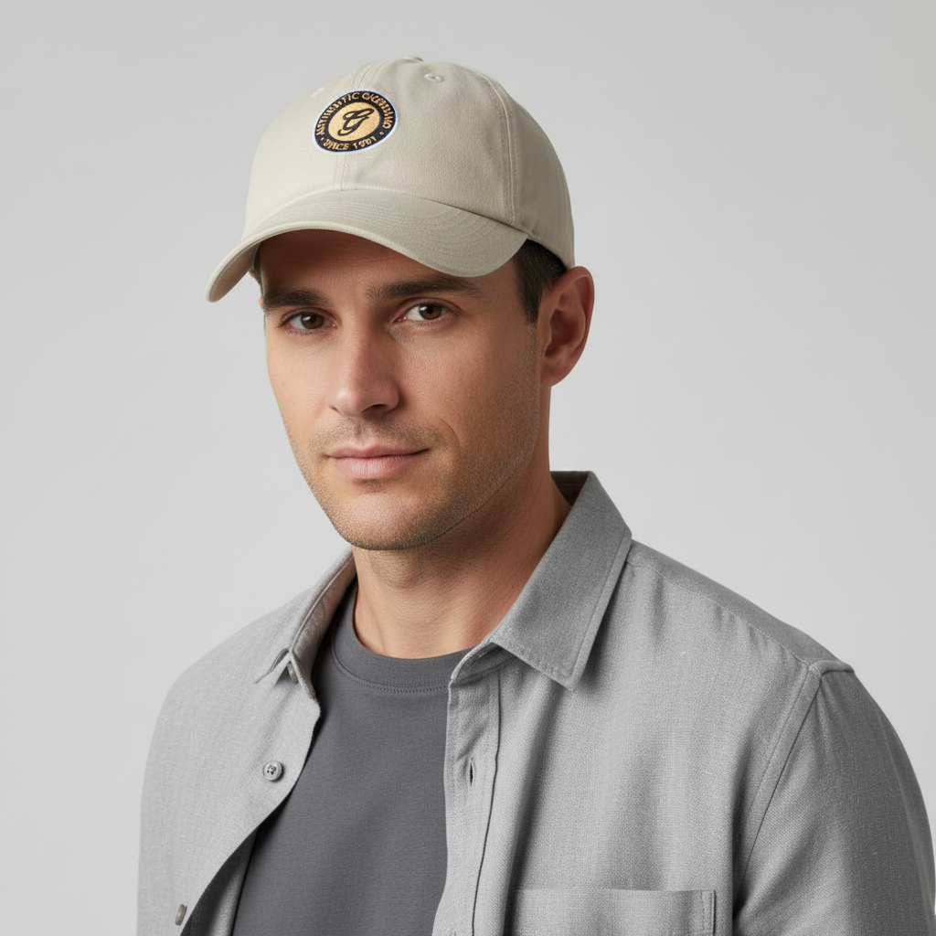 Unisex Embroidered Cotton Cap