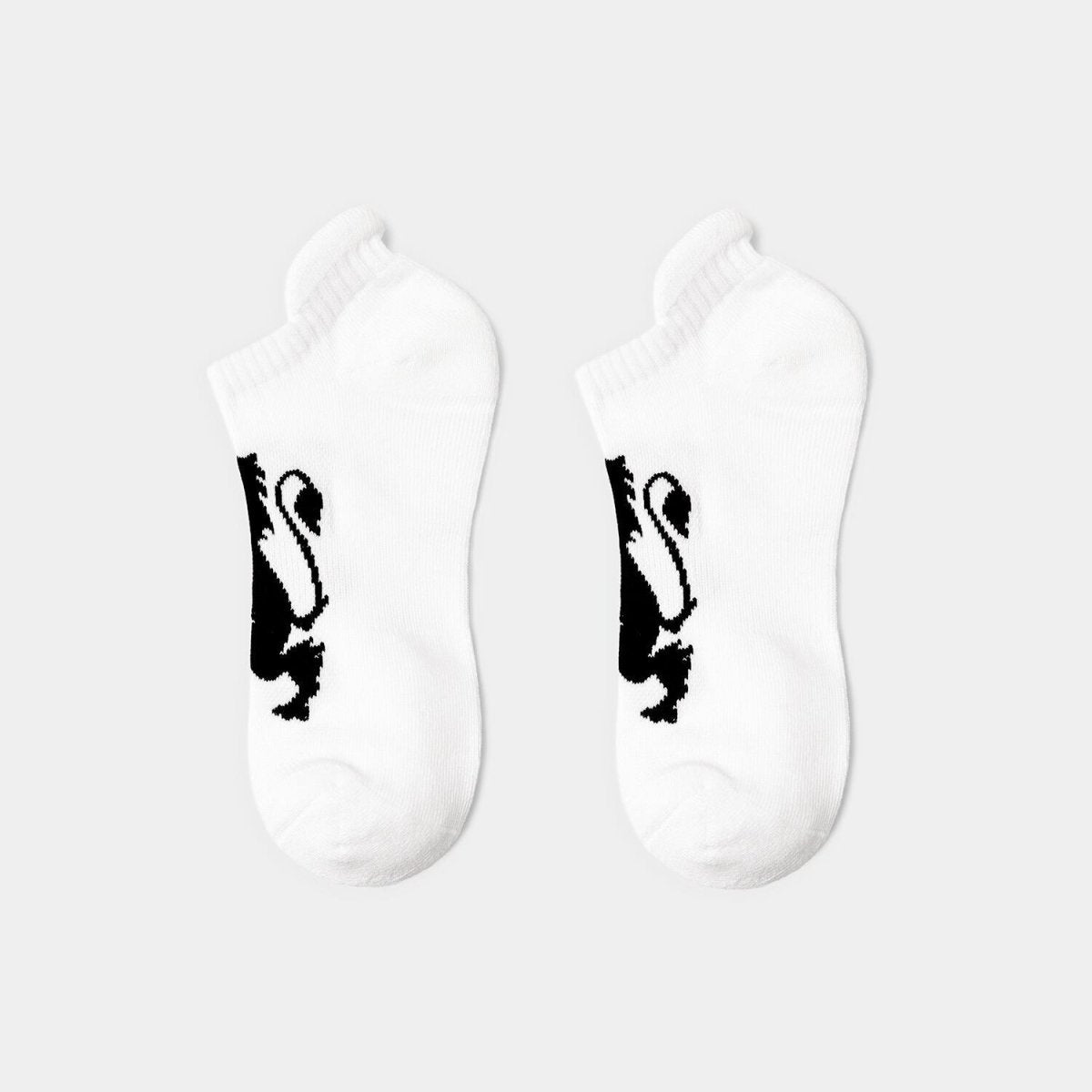Unisex Lion Logo Socks: 2 - Pack Cotton Blend Ankle Length - Giordano