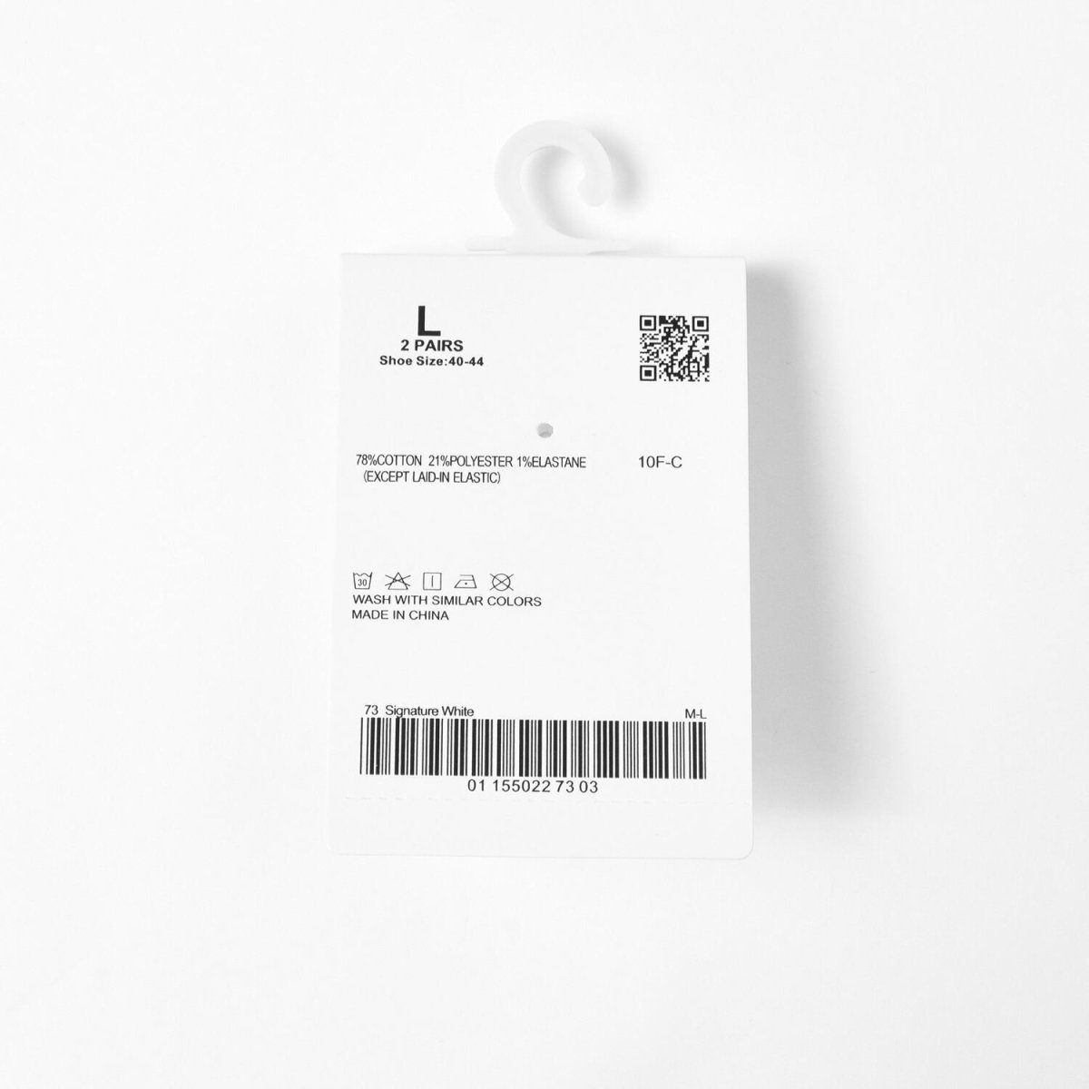 Unisex Lion Logo Socks: 2 - Pack Cotton Blend Ankle Length L - Shop Giordano