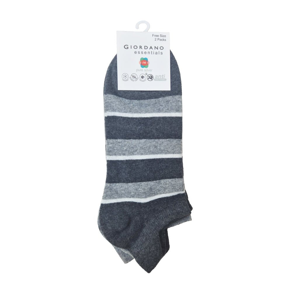 Unisex Lion Logo Socks: 2 - Pack Cotton Blend Ankle Length L - Shop Giordano