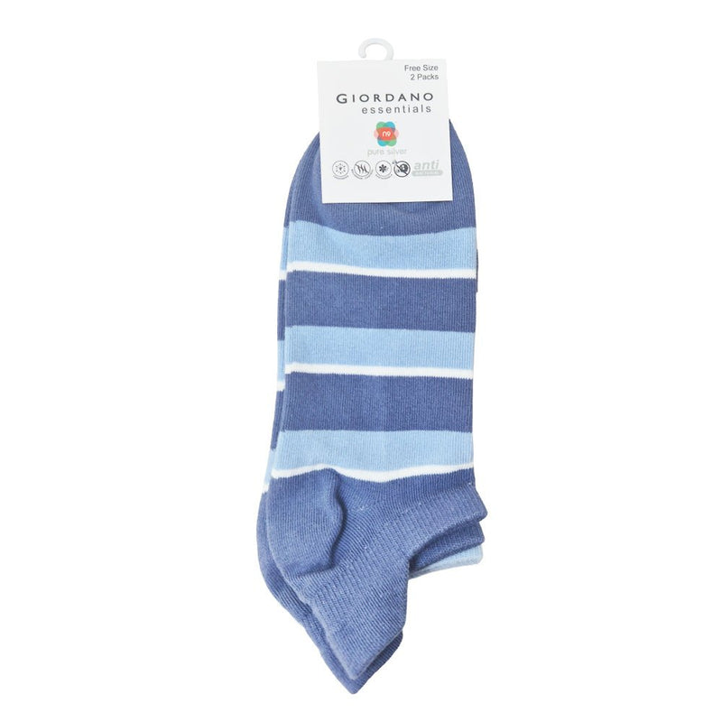 Unisex Lion Logo Socks: 2 - Pack Cotton Blend Ankle Length L - Shop Giordano
