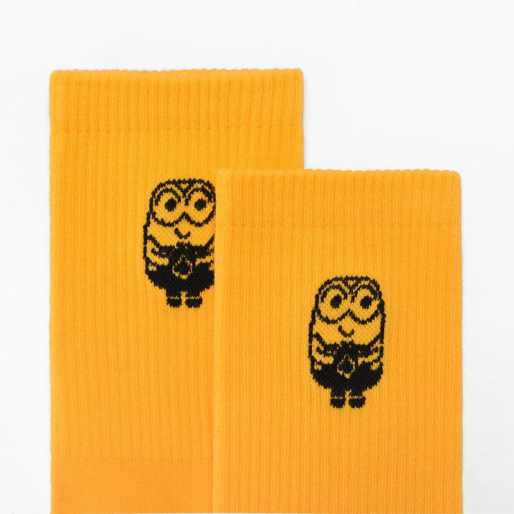 Giordano Unisex Minions Cotton Blend Long Socks - Premium Socks