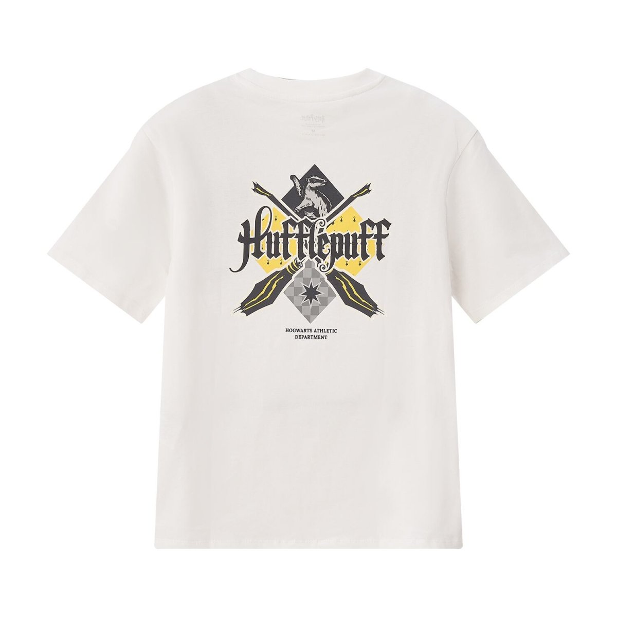Harry Potter Hufflepuff Seal Boyfriend T-Shirt For Women - Officially Licensed Loose Fit Tee