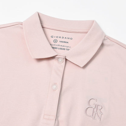 Women Cotton Interlock Liquid Touch Polo - Giordano