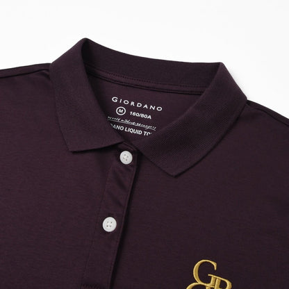 Women Cotton Interlock Liquid Touch Polo - Giordano