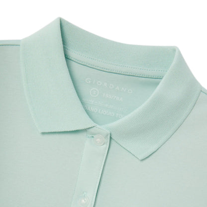 Women Cotton Interlock Liquid Touch Polo - Giordano