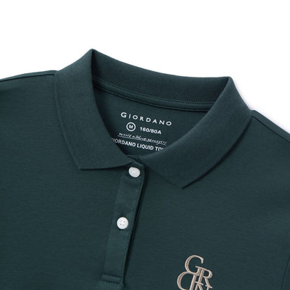 Women Cotton Interlock Liquid Touch Polo - Giordano
