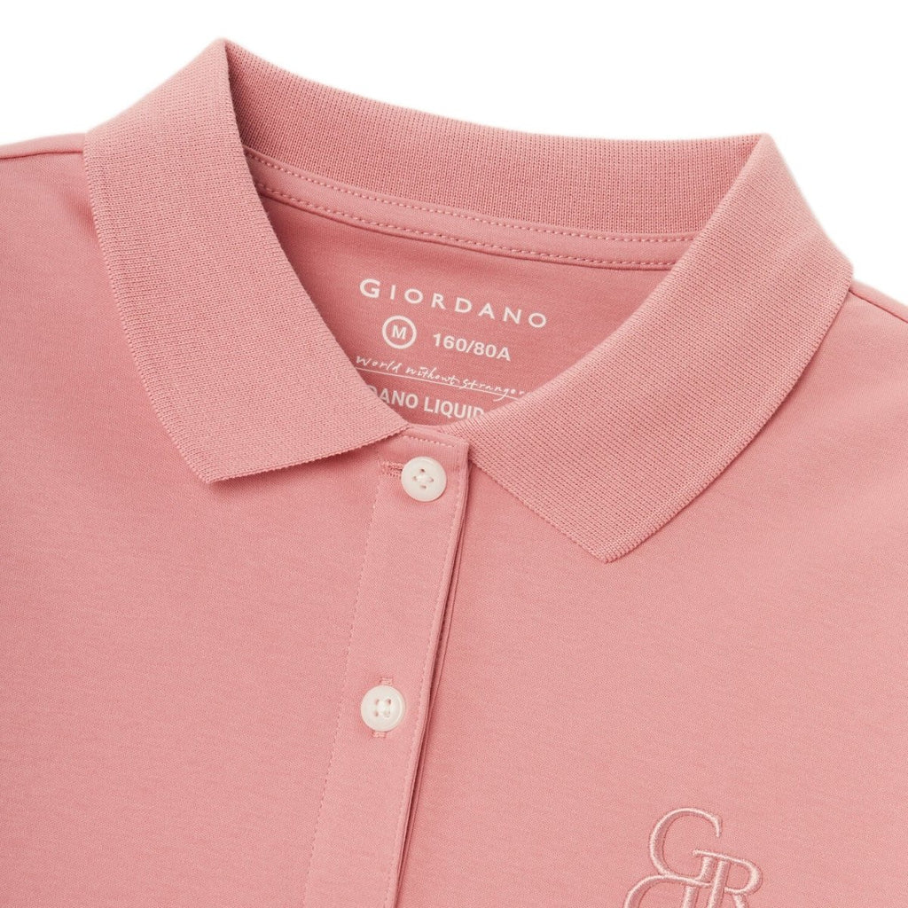 Giordano Women Cotton Interlock Liquid Touch Polo - Premium Polo