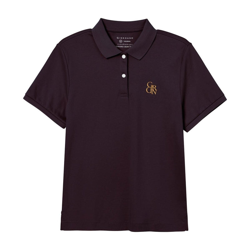 Giordano Women Cotton Interlock Liquid Touch Polo - Premium Polo