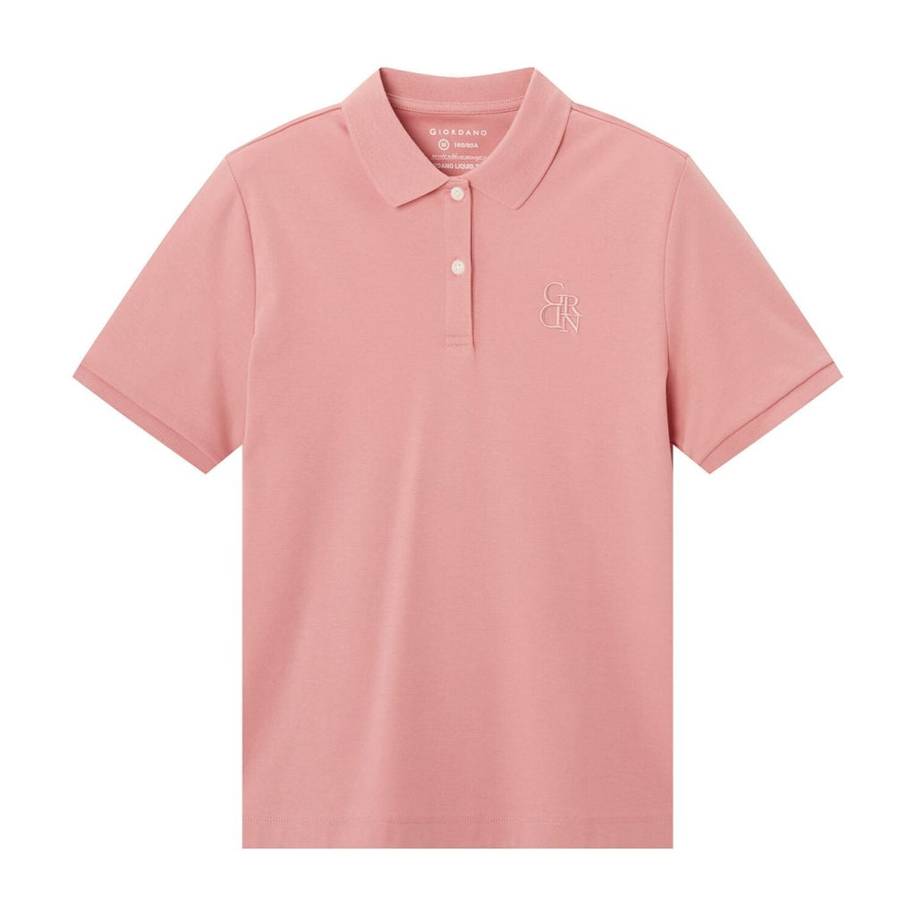 Giordano Women Cotton Interlock Liquid Touch Polo - Premium Polo
