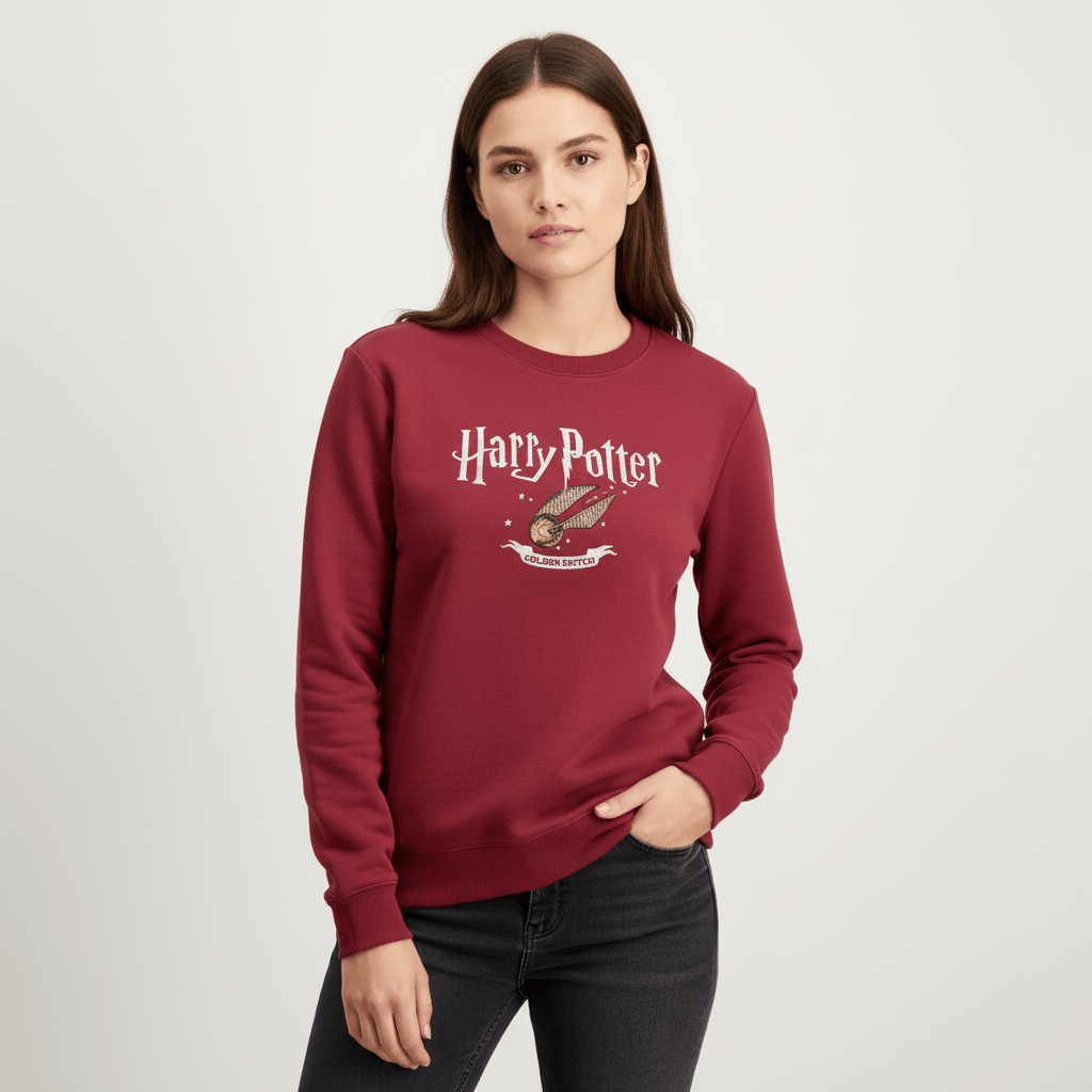 Women Harry Potter Cotton Polyester Printed Sweatshirt - Limited Edition Collection S - Shop Giordano