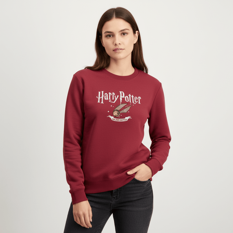 Women Harry Potter Cotton Polyester Printed Sweatshirt - Limited Edition Collection S - Shop Giordano