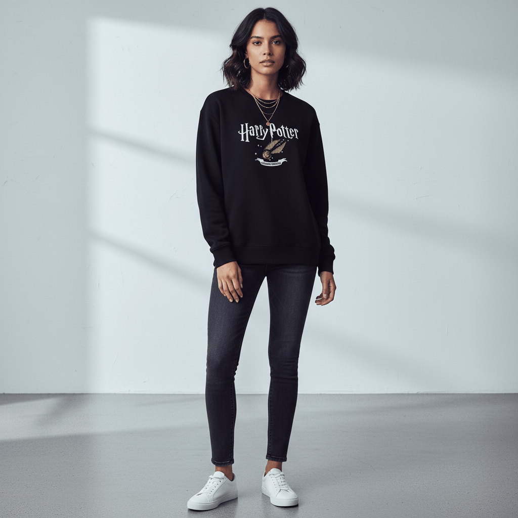 Giordano Women Harry Potter Cotton Polyester Printed Sweatshirt - Limited Edition Collection - Premium Sweatshirts