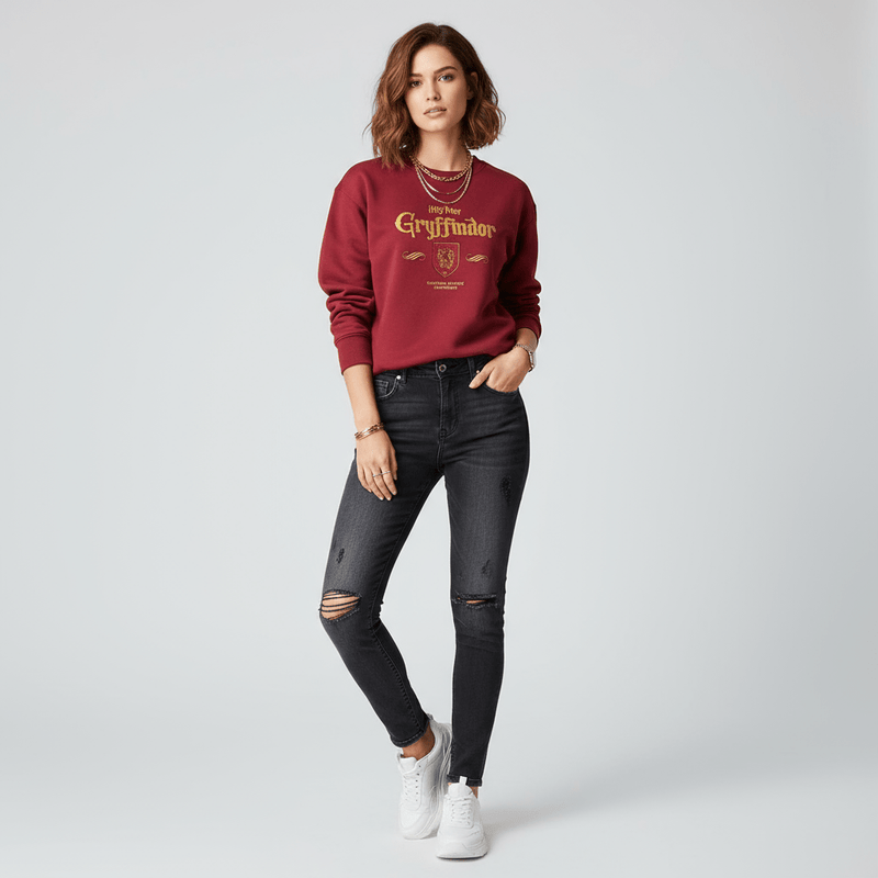 Women Harry Potter Cotton Polyester Printed Sweatshirt - Limited Edition Collection S - Shop Giordano