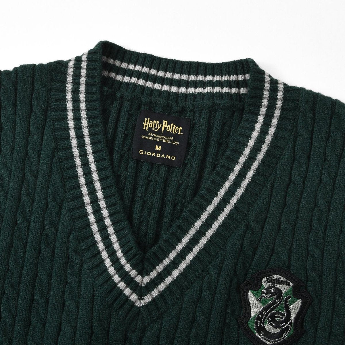 Women Harry Potter Sleeveless V - Neck Cable Knit Sweater Vest - Limited Edition Collection S - Shop Giordano