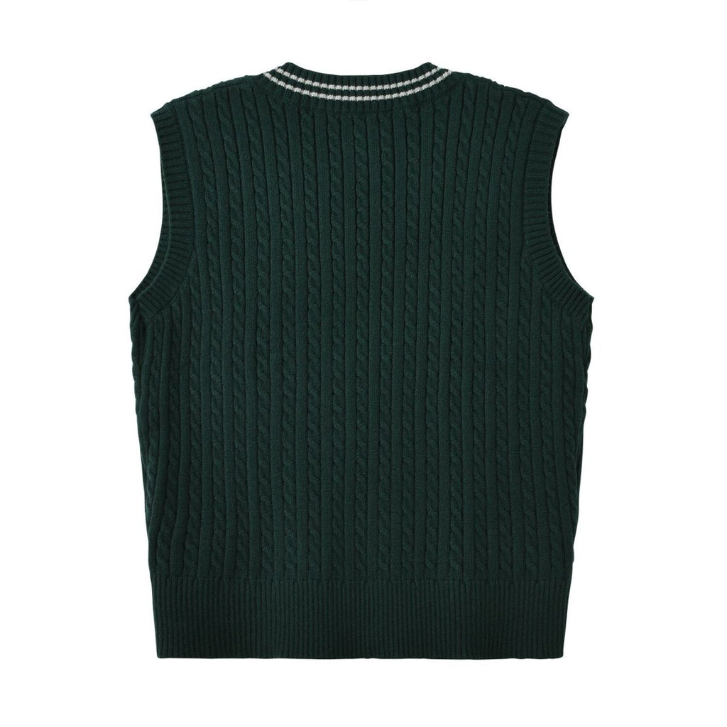 Women Harry Potter Sleeveless V - Neck Cable Knit Sweater Vest - Limited Edition Collection S - Shop Giordano
