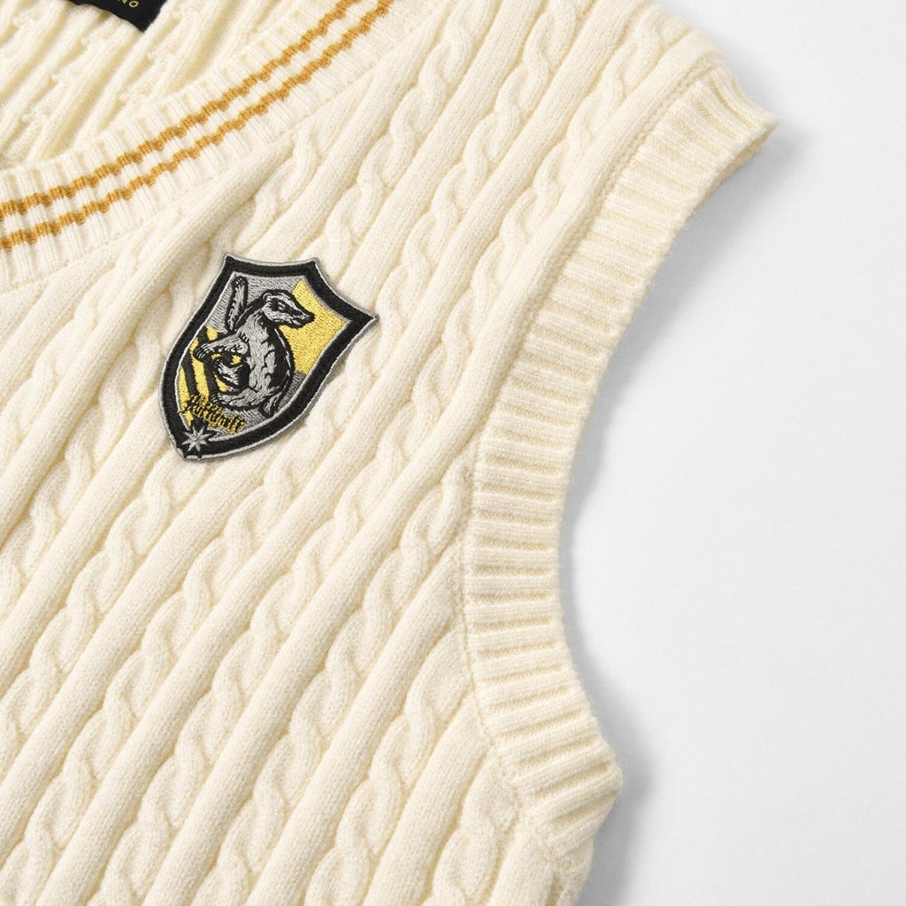Women Harry Potter Sleeveless V - Neck Cable Knit Sweater Vest - Limited Edition Collection S - Shop Giordano