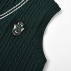 Women Harry Potter Sleeveless V - Neck Cable Knit Sweater Vest - Limited Edition Collection S - Shop Giordano