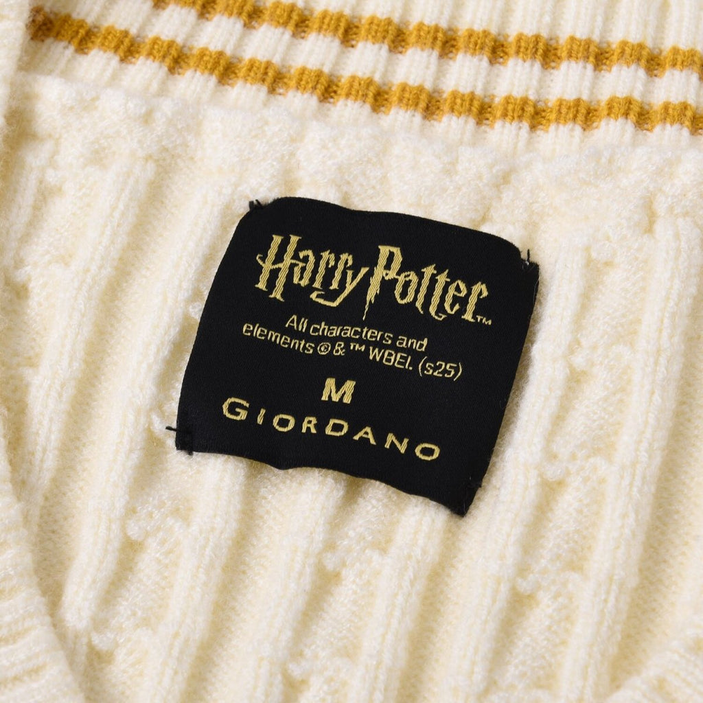 Women Harry Potter Sleeveless V - Neck Cable Knit Sweater Vest - Limited Edition Collection S - Shop Giordano