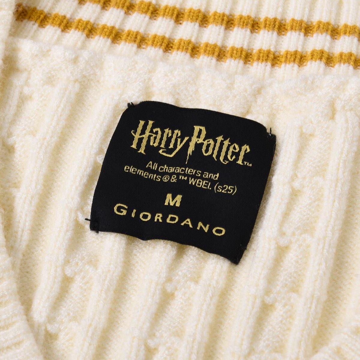 Women Harry Potter Sleeveless V - Neck Cable Knit Sweater Vest - Limited Edition Collection S - Shop Giordano