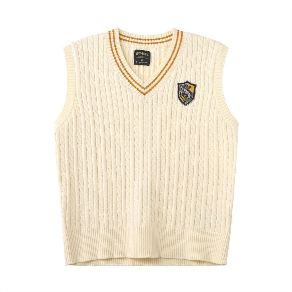 Women Harry Potter Sleeveless V - Neck Cable Knit Sweater Vest - Limited Edition Collection S - Shop Giordano