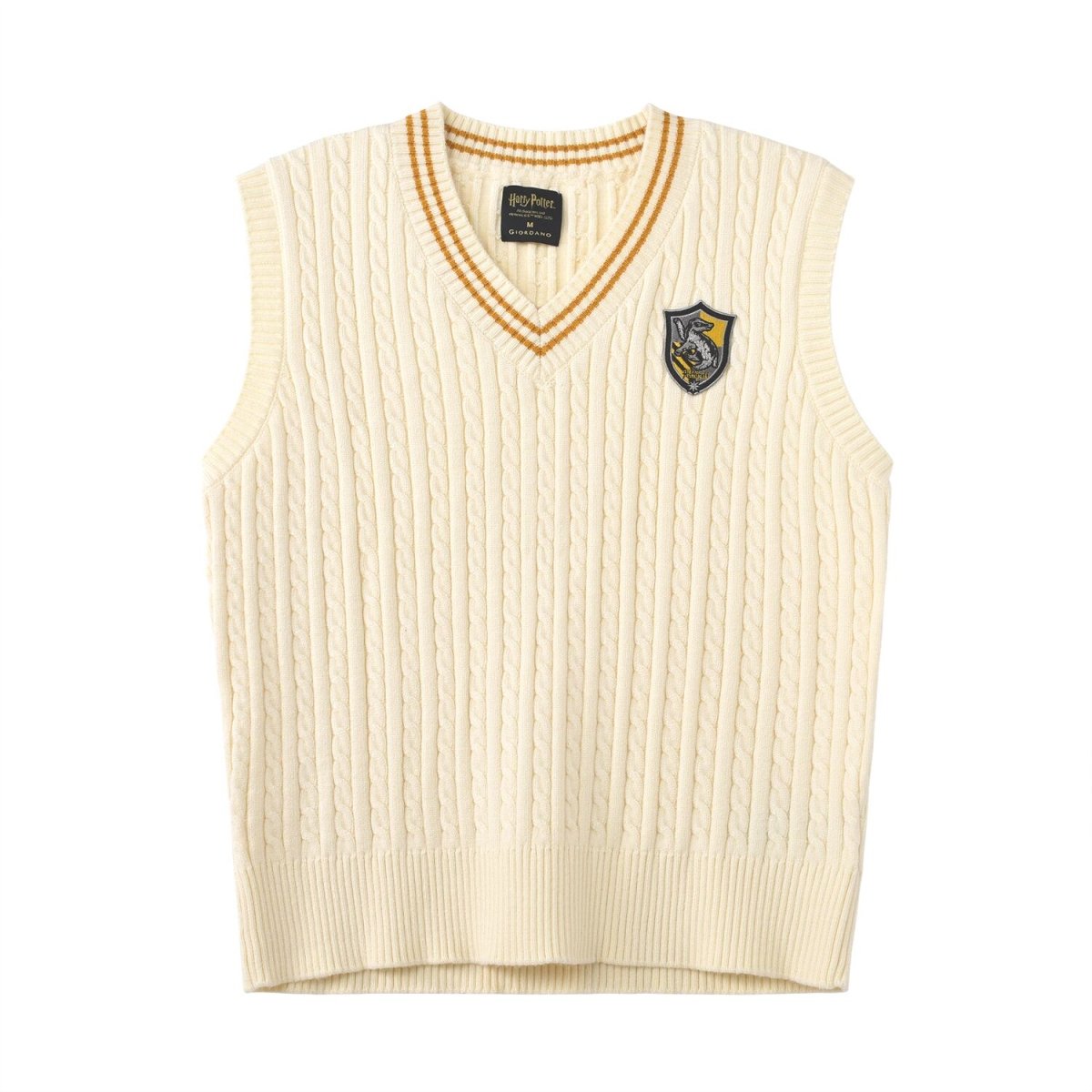 Women Harry Potter Sleeveless V - Neck Cable Knit Sweater Vest - Limited Edition Collection S - Shop Giordano