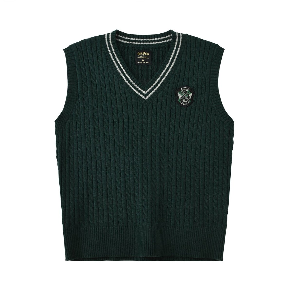 Women Harry Potter Sleeveless V - Neck Cable Knit Sweater Vest - Limited Edition Collection S - Shop Giordano