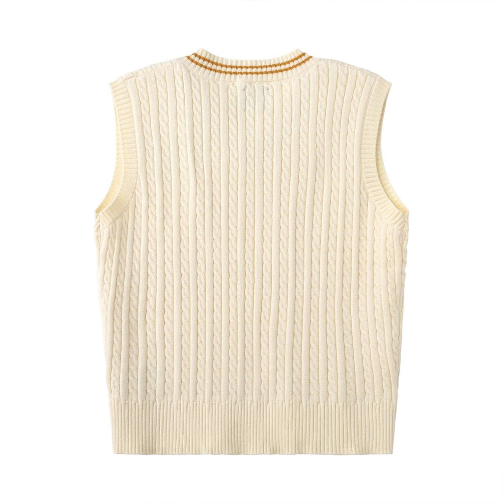Women Harry Potter Sleeveless V - Neck Cable Knit Sweater Vest - Limited Edition Collection S - Shop Giordano