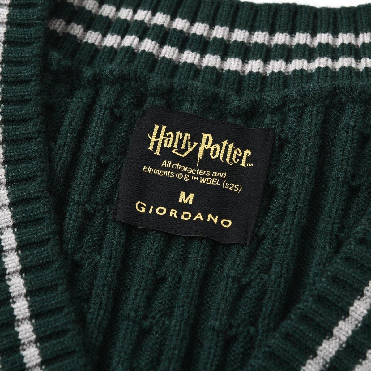 Women Harry Potter Sleeveless V - Neck Cable Knit Sweater Vest - Limited Edition Collection S - Shop Giordano