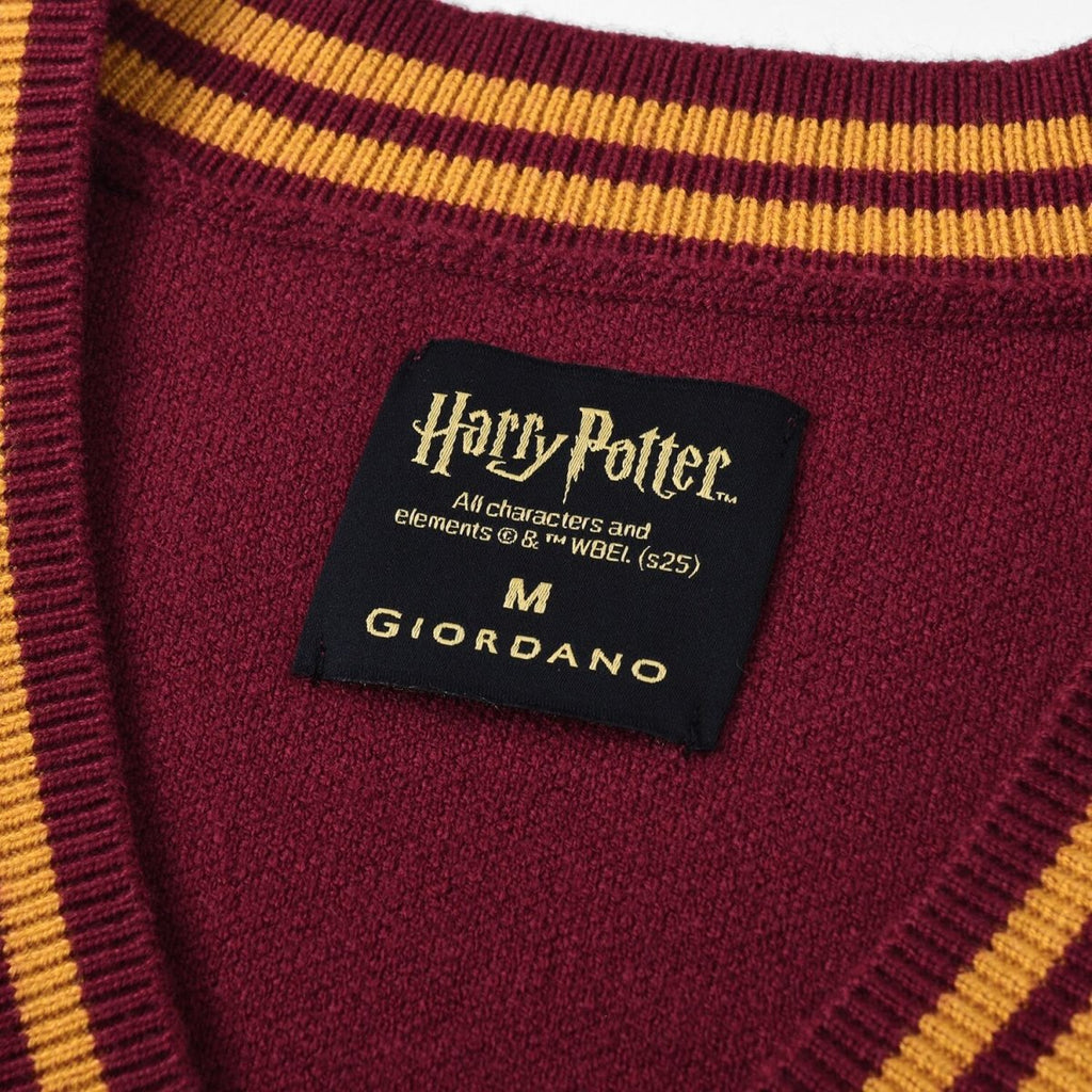 Giordano Women Harry Potter Textured V-Neck Button Cardigan With Pockets - Limited Edition Collection - Premium Sweaters