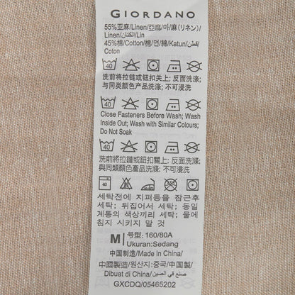Women Linen - Cotton Poplin Belted Shirt Dress - Comfort Fit - Giordano
