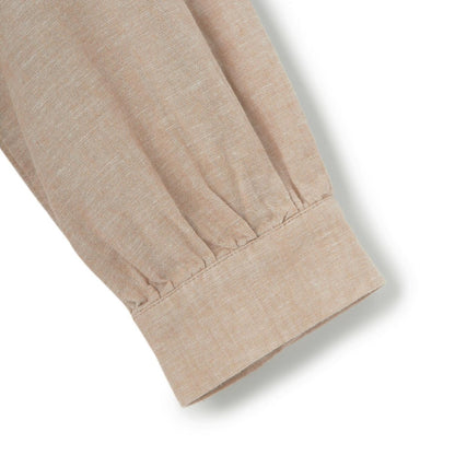 Women Linen - Cotton Poplin Belted Shirt Dress - Comfort Fit - Giordano