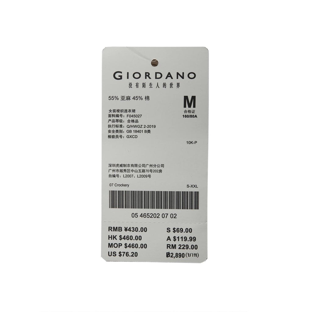 Women Linen - Cotton Poplin Belted Shirt Dress - Comfort Fit S - Shop Giordano