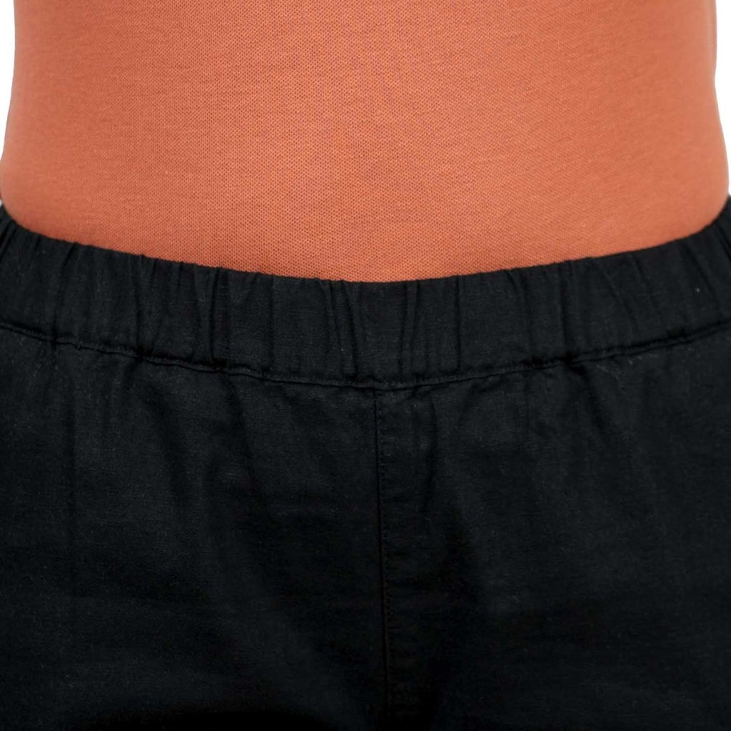 Giordano Women Linen-Cotton Tapered Pants - Elastic Waist, Mid-Rise Comfort - Premium Pants