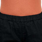 Giordano Women Linen-Cotton Tapered Pants - Elastic Waist, Mid-Rise Comfort - Premium Pants