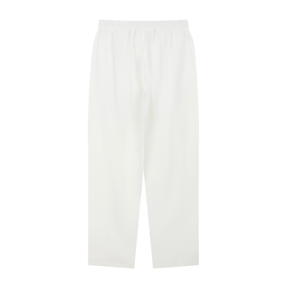 Women Linen - Cotton Tapered Pants - Elastic Waist, Mid - Rise Comfort - Giordano