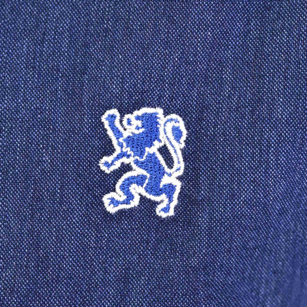 Giordano Women Oxford Shirt With Small Lion Embroidery - Premium Shirts