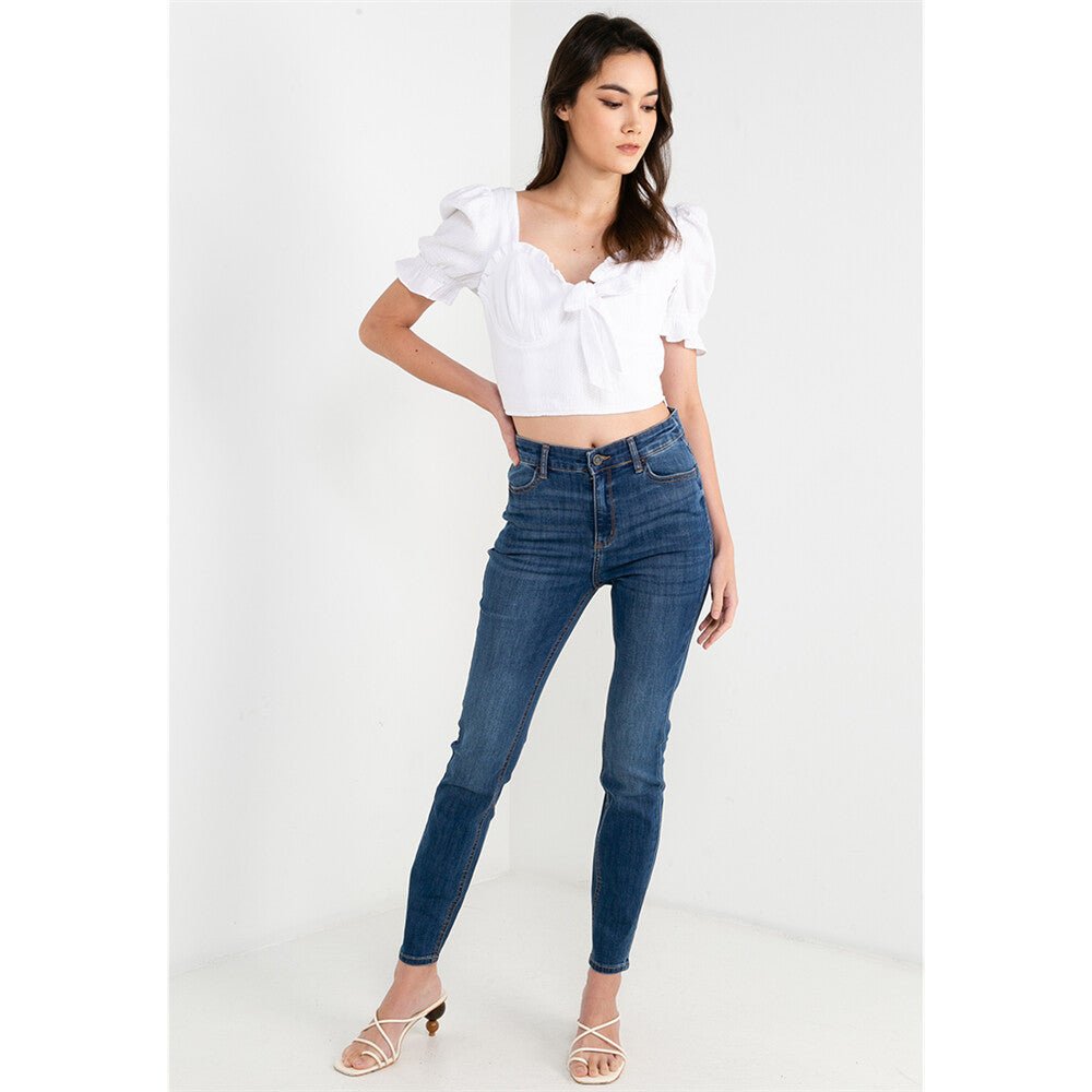 Giordano Women Slim Tapered Jeans - Premium Jeans