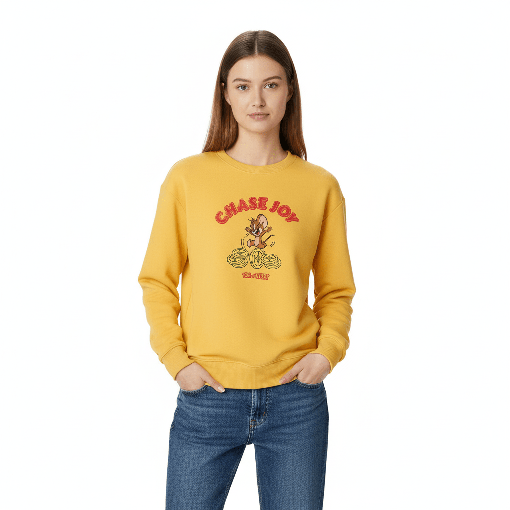 Women Tom & Jerry Crew Neck Sweatshirt S - Shop Giordano