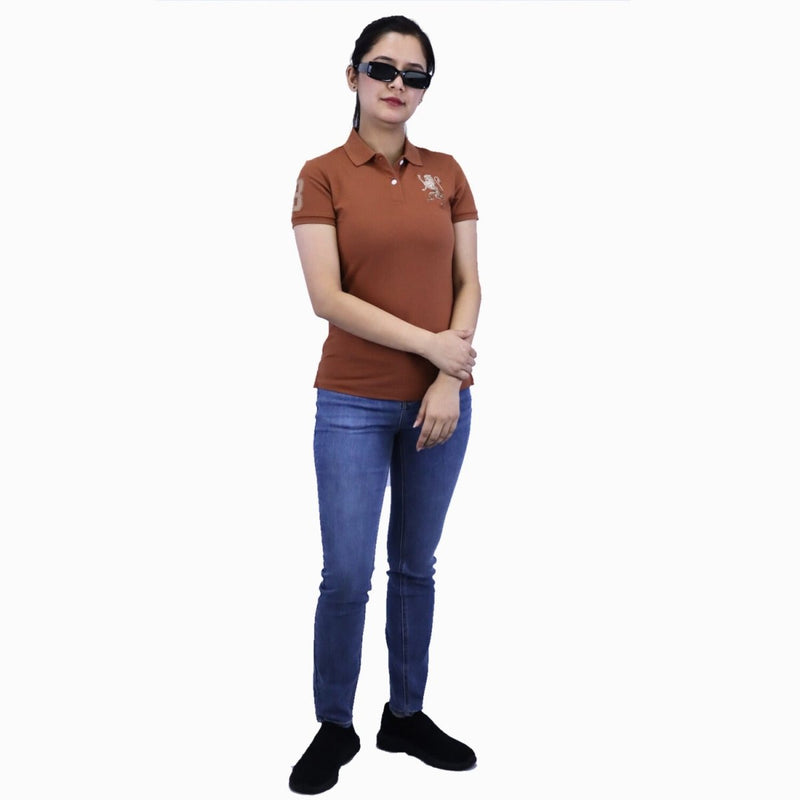 Giordano Women's 3D Lion Polo - Premium Polo