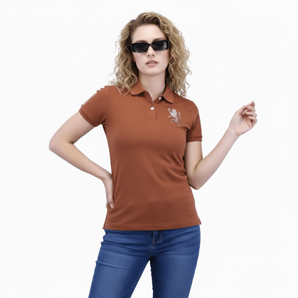Giordano Women's 3D Lion Polo - Premium Polo
