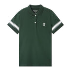 Women's Bold Embroidery Cotton Pique Polo - Slim Fit, Short Sleeve S - Shop Giordano