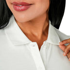 Women's Bold Embroidery Cotton Pique Polo - Slim Fit, Short Sleeve S - Shop Giordano