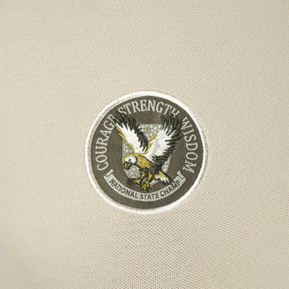 Women's Bold Embroidery Cotton Pique Polo - Slim Fit, Short Sleeve - Giordano