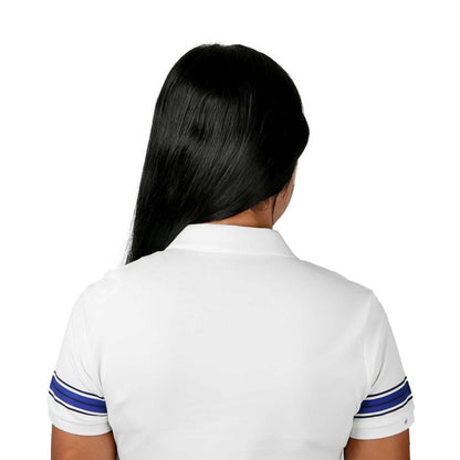 Women's Bold Embroidery Cotton Pique Polo - Slim Fit, Short Sleeve - Giordano