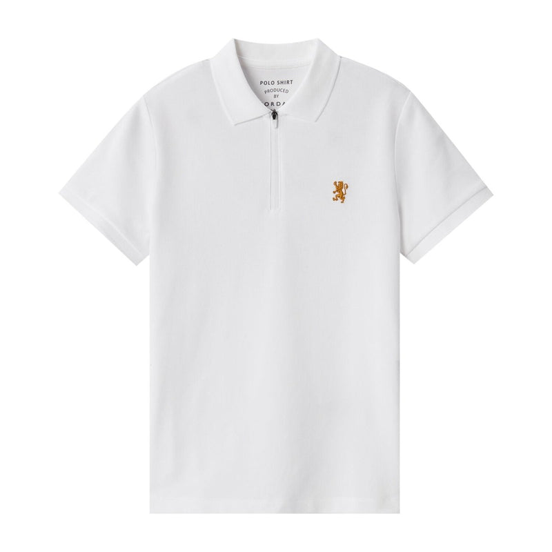 Women's Bold Embroidery Cotton Pique Polo - Slim Fit, Short Sleeve S - Shop Giordano