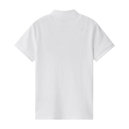Women's Bold Embroidery Cotton Pique Polo - Slim Fit, Short Sleeve - Giordano