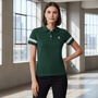 Women's Bold Embroidery Cotton Pique Polo - Slim Fit, Short Sleeve S - Shop Giordano